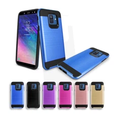 For Samsung Galaxy A6 /A600 Slim Shock-Proof Armor Hybrid Hard Soft Cover Case