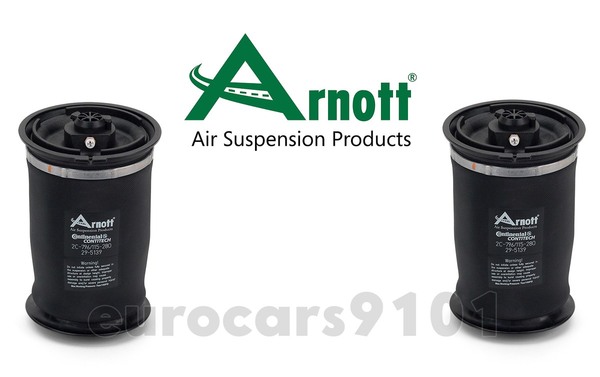 Set of 2 BMW E70 X5 X6 Arnott Left & Right Rear Air Suspension
