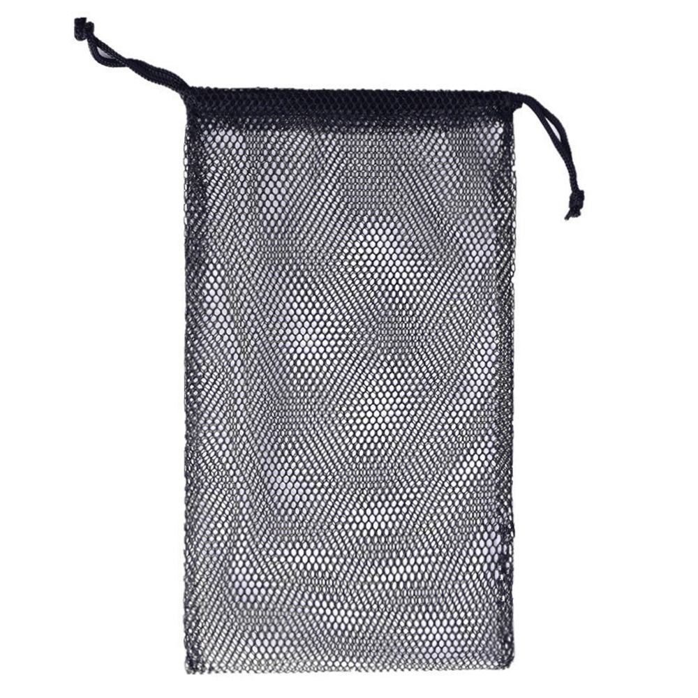 Black Drawstring Bag Rinsing Travel Separator Storage Pouch for Travel