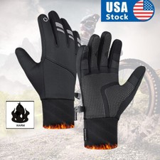 Winter Full Finger Gloves Thermal Ski Touch Screen Thermal Windproof Warm Gloves