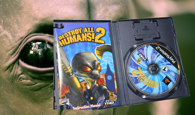 Destroy All Humans 2 (Sony PlayStation 2 PS2) Video Game Complete w/ Manual