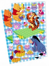 2 SHEETS Sandylion Winnie the POOH Scrapbook Stickers PICNIC Sweets Hunny