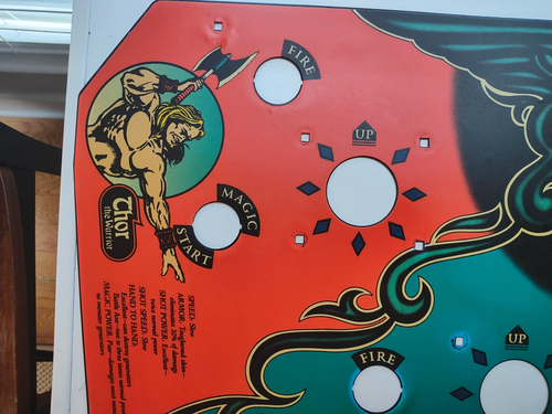 GAUNTLET control panel metal with artwork NICE - Picture 2 of 8