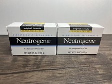 Neutrogena Transparent Face Cleansing Bar Soap 3.5 oz. pack 2
