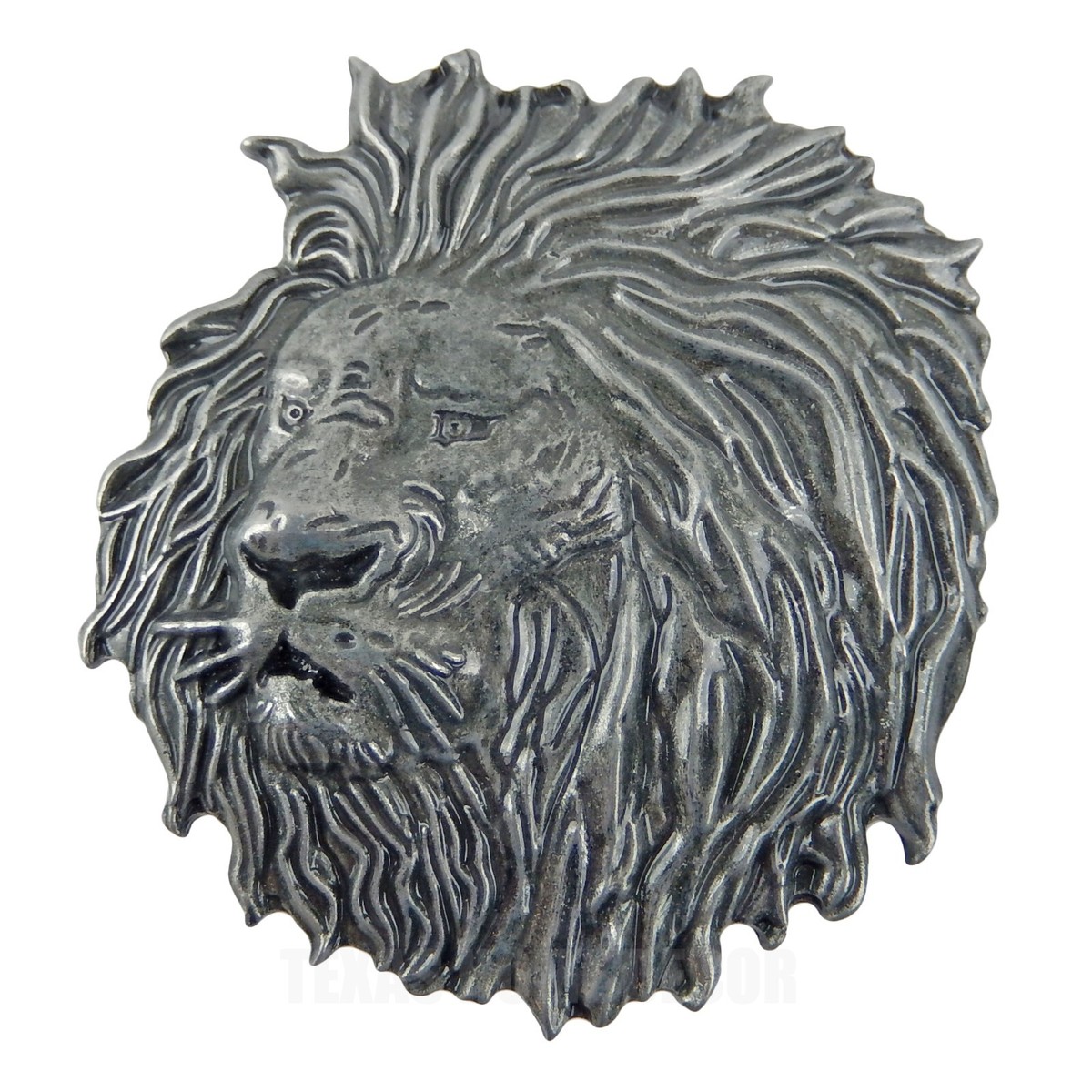 Lion Head Belt Buckle Antique Silver Finish Wild Life Safari  display picture 2