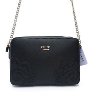 black guess crossbody purse