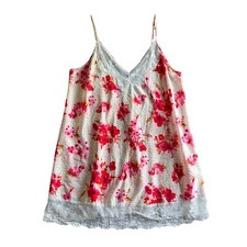 Oscar De La Renta Pink Label Babydoll Chemise Nightie Gown XL PinkCream Floral