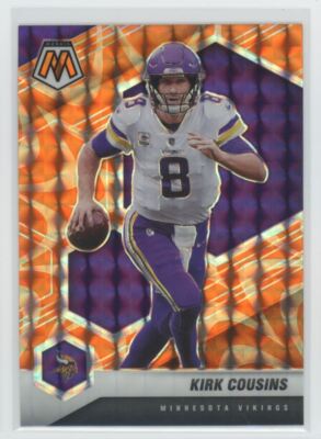 2021 Panini Mosaic Orange Reactive Prizm Kirk Cousins Vikings #128