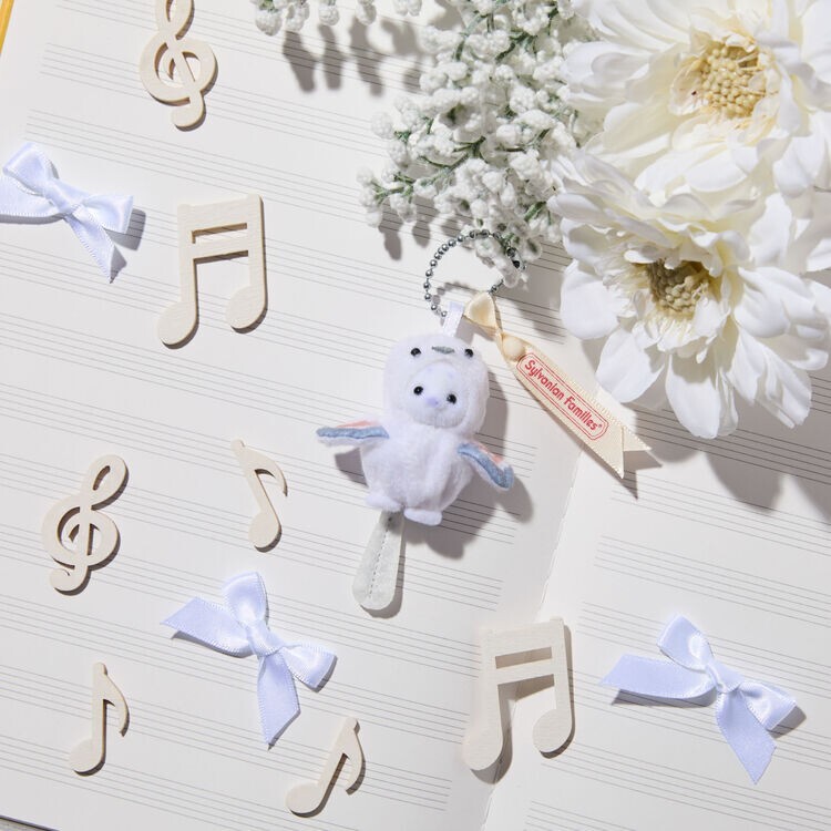Sylvanian Families Keychain Baby Seal Shimaenaga Key chain Limited