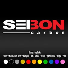 6" Seibon Carbon JDM Diecut Bumper Car Window Vinyl Decal sticker