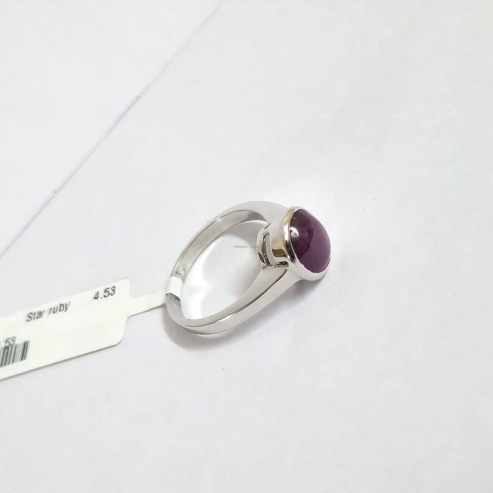 Genuine star ruby ring, pleasing ring, natural star ruby, gemstone Handmade Ring - Image 2 of 4