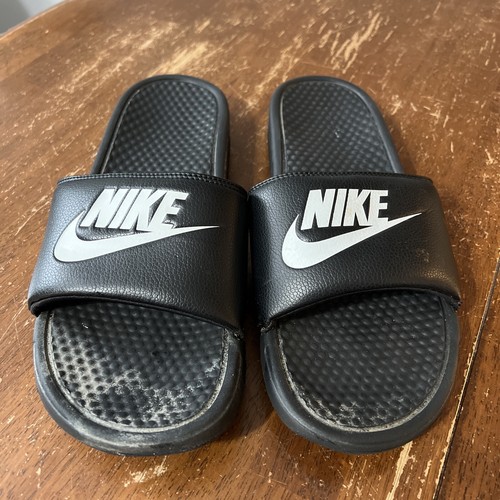 Nike slides sandals flip-flops adult men's size 13 black | eBay