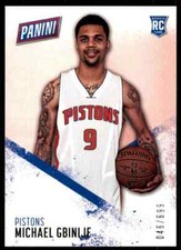 2016-17 Panini RC Rookie Michael Gbinije 046/699 Detroit Pistons
