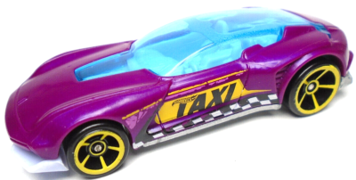 2022 HOT WHEELS GAZELLA GT TAXI PURPLE 1:64 DIECAST 7/8