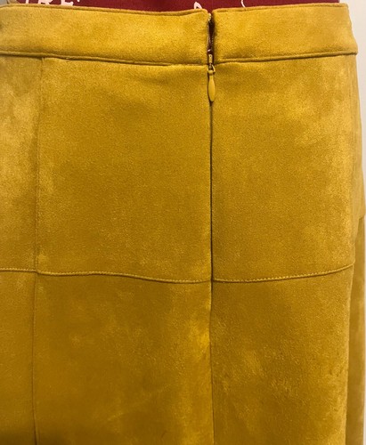 ANTONIO MELANI A LINE SILHOUETTE FAUX SUEDE SKIRT - Bild 8 von 8