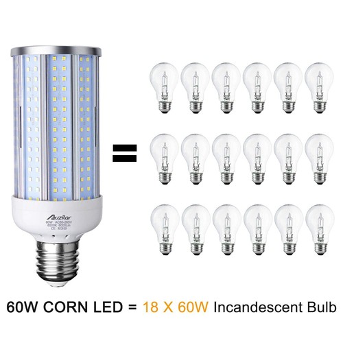 60W Led Corn Light Bulb E39 Large Mogul Base 6000Lm 6500K Cool White For Metal - Picture 4 of 7