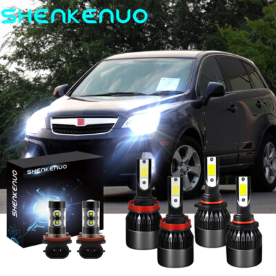 For Saturn Vue 2008-2010 C9 LED Headlight High Low Beam Fog Light White Bulb Kit