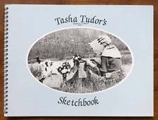 Autographed VG 1989 1st Edition HC Tasha Tudor Sketchbook Jenny Wren Press Corgi