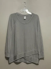 Active Life Top Gray Plus Size XXL Long Sleeve Pullover Sweater