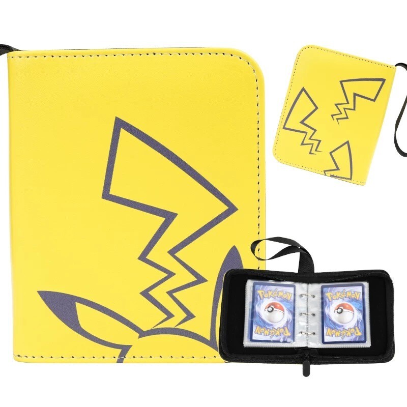 pokemon card binder 1 pocket Amazon.com: GERMUN Mini Card Binder 1 Pocket, 80 Pockets Trading Card Binder,  Premium Small 2 Pocket Trading Card Collection Album Folder with 40 Sleeves  Double Sided main image 1