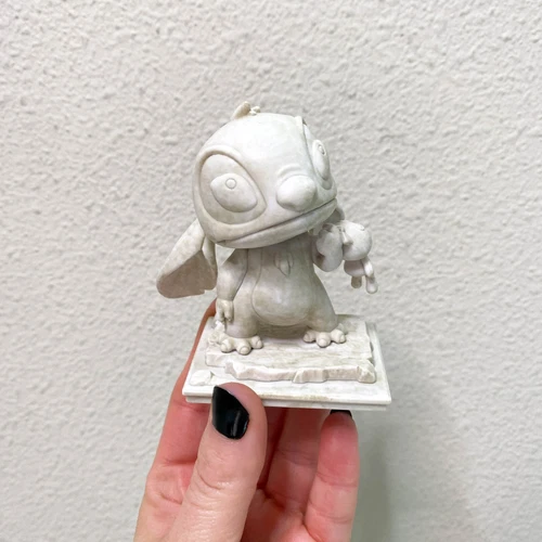 Disney Stitch Funko Beast Kingdom Art Gallery Series Stone Statue with Scrump