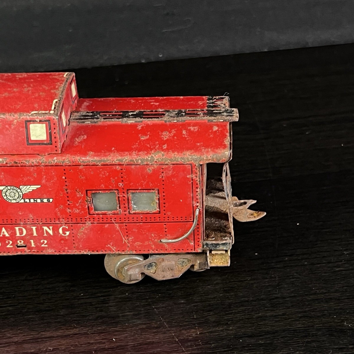 一点物　激レア　珍品　鉄道標識　橋脚プレート　戦前　(*^^*) Vintage MARX MAR LINES Tin Model Train #92812 READING RR O