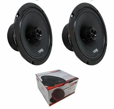 2) DS18 PRO-ZT8 8" 2-Way Midrange Loudspeakers Built In Tweeter 1100W 4 Ohm Mid