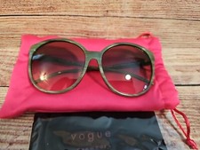 Vogue VO5509S Sunglasses Green Horn Clear Gradient Green 60 New 100 Authentic