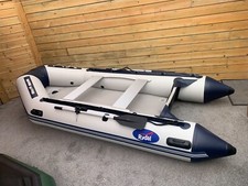Rydal 3.6m Inflatable Dinghy/Sib/Rib/Boat Grey with Blue Airdeck floor