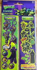 TEENAGE MUTANT NINJA TURTLES STICKERS 8 STRIPS NEW FREE SHIP
