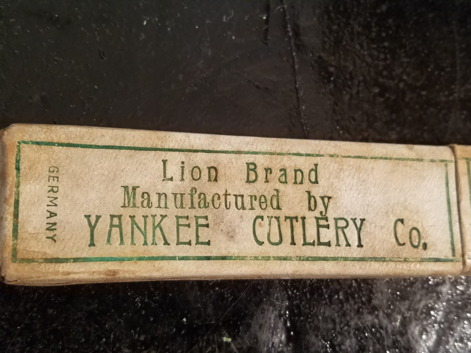 YANKEE CUTLERY LION BRAND STRAIGHT RAZOR EMPTY BOX ONLY eBay