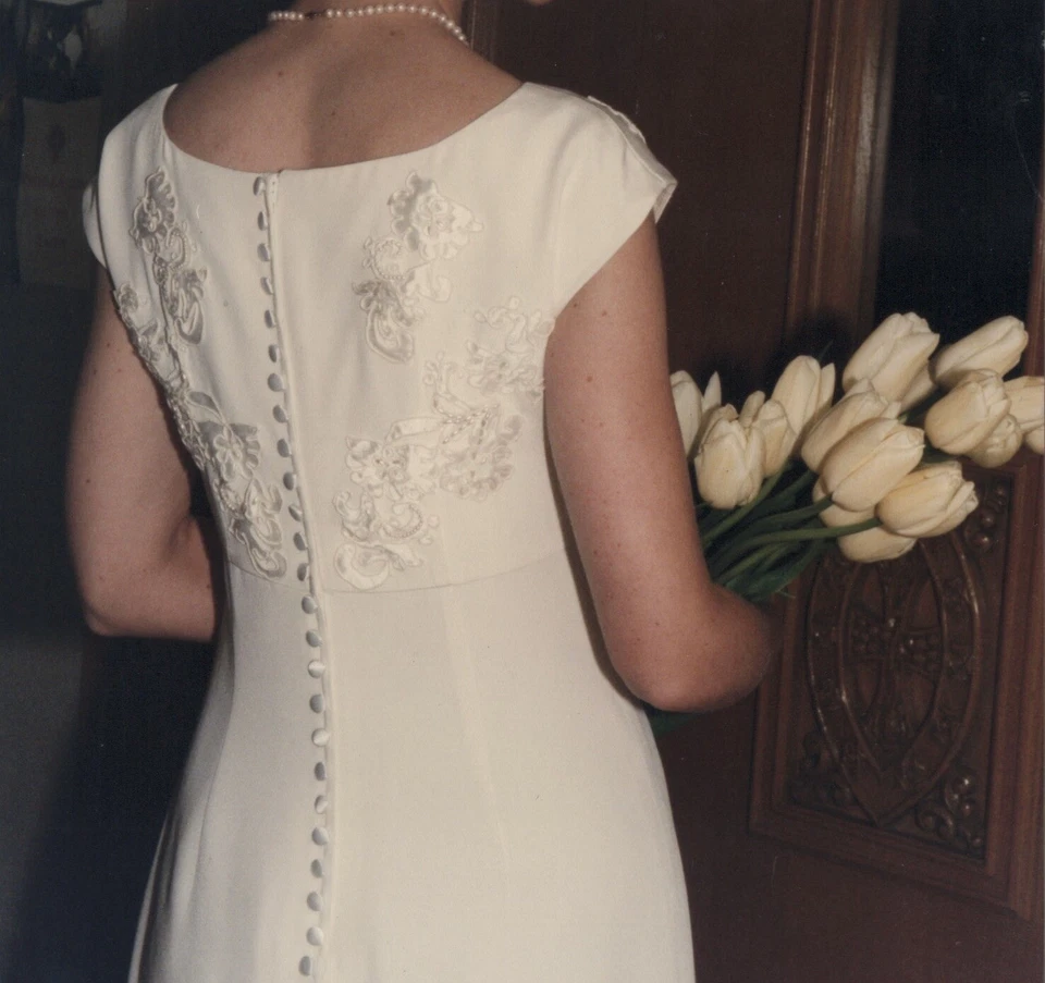 Bridal Gown Wedding Dress Inspired by Badgley Mischka Couture Ivory Color - Image 2 of 4