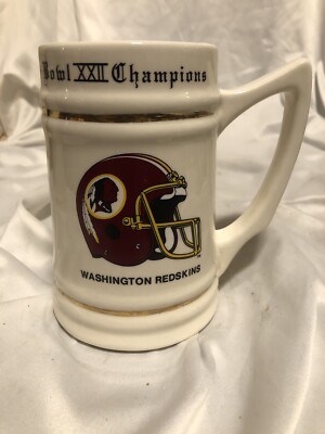 1987 WASHINGTON REDSKINS BEER STEIN MUG SUPER BOWL