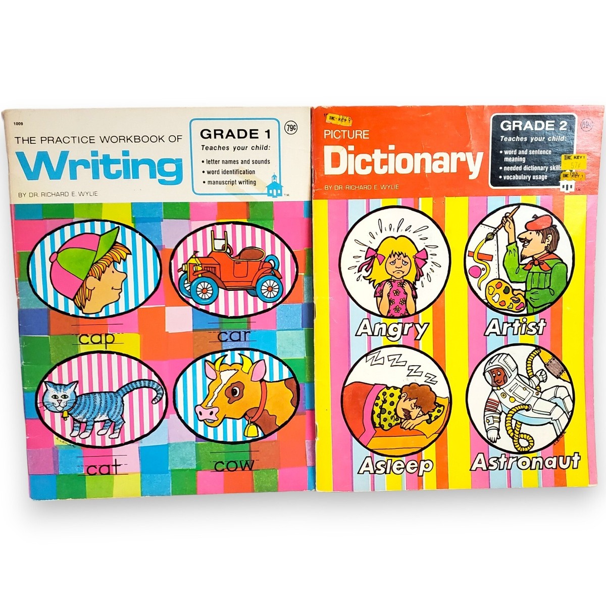 Vintage 1974 Educational Workbook Set, Writing & Picture