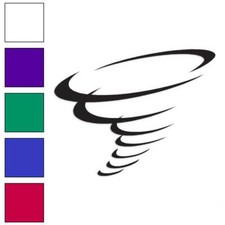 Tornado Hurricane Symbol Vinyl Decal Sticker Multiple Colors Sizes 686