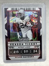 2020 Contenders Football Draft Miles Sanders Season Ticket #/20 Penn State