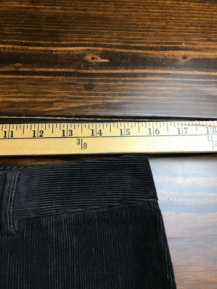 Pantalones de vestir Elie Tahari, para mujer talla 6, marrón oscuro, acampanados, pana Foto 3 de 4