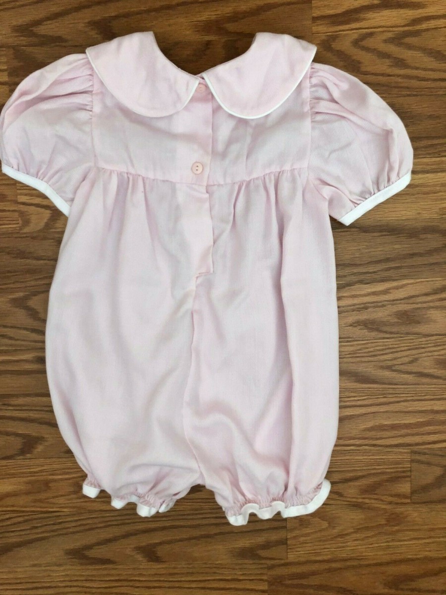Vintage Okie Dokie toddler girl pink rompers size 24 months  View 2