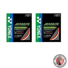 New YONEX Aerobite Badminton Strings White and Red Set of 2 BGAB-114-2SET 