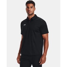 NWT Under Armour Men's UA Tech Team Polo in Black size XL TALL