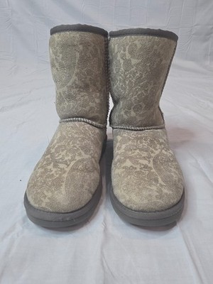 UGG Classic Short Limited Edition Paisley Sand Boots Sz W6