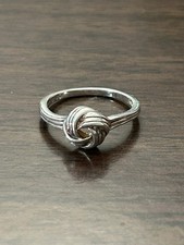 Sterling Silver Love Knot Ring Size 6.75