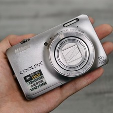 Nikon COOLPIX S6300 16MP 10x Zoom 25mm Wide-Angle Full HD Digital Camera Silver