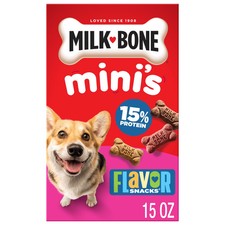 Milk Bone Mini Dog Biscuits Flavor Snacks 15 oz