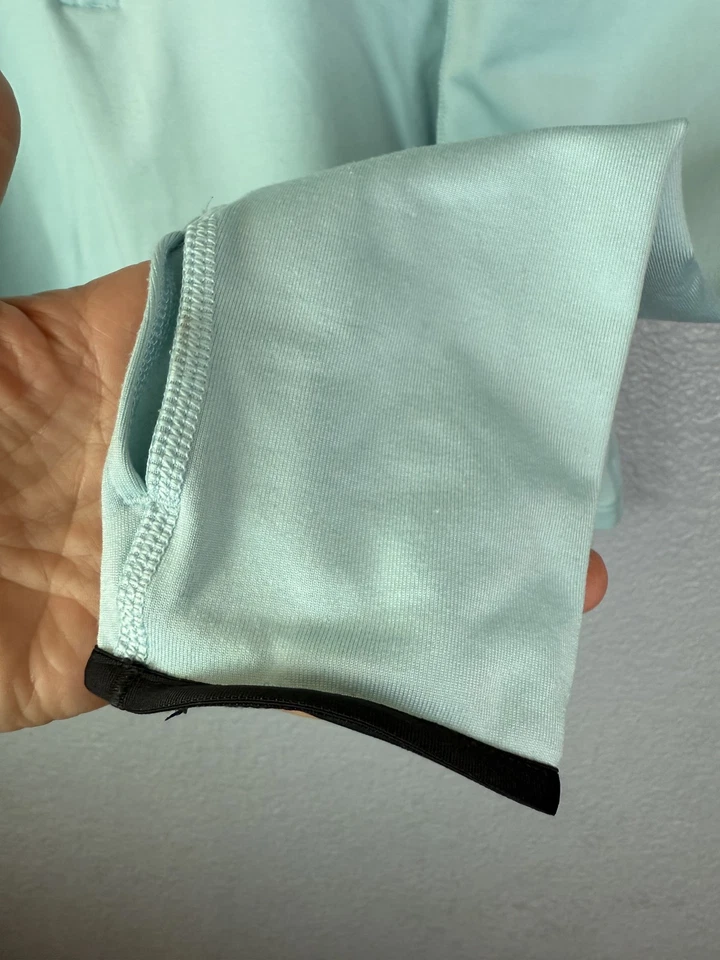 Nike Pro Dri-Fit 1/4 Zip Pullover Shirt Large Long Sleeve Thumbholes Running - Image 3 of 4