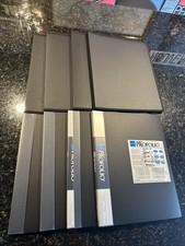 Lot of 8 Itoya Art Profolio 11x14Black Portrait 48 Pages Sleeves Storage Display