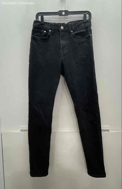 H&M Womens Black Denim Slim Fit 5-Pocket Design Skinny Leg Jeans Size 29/32