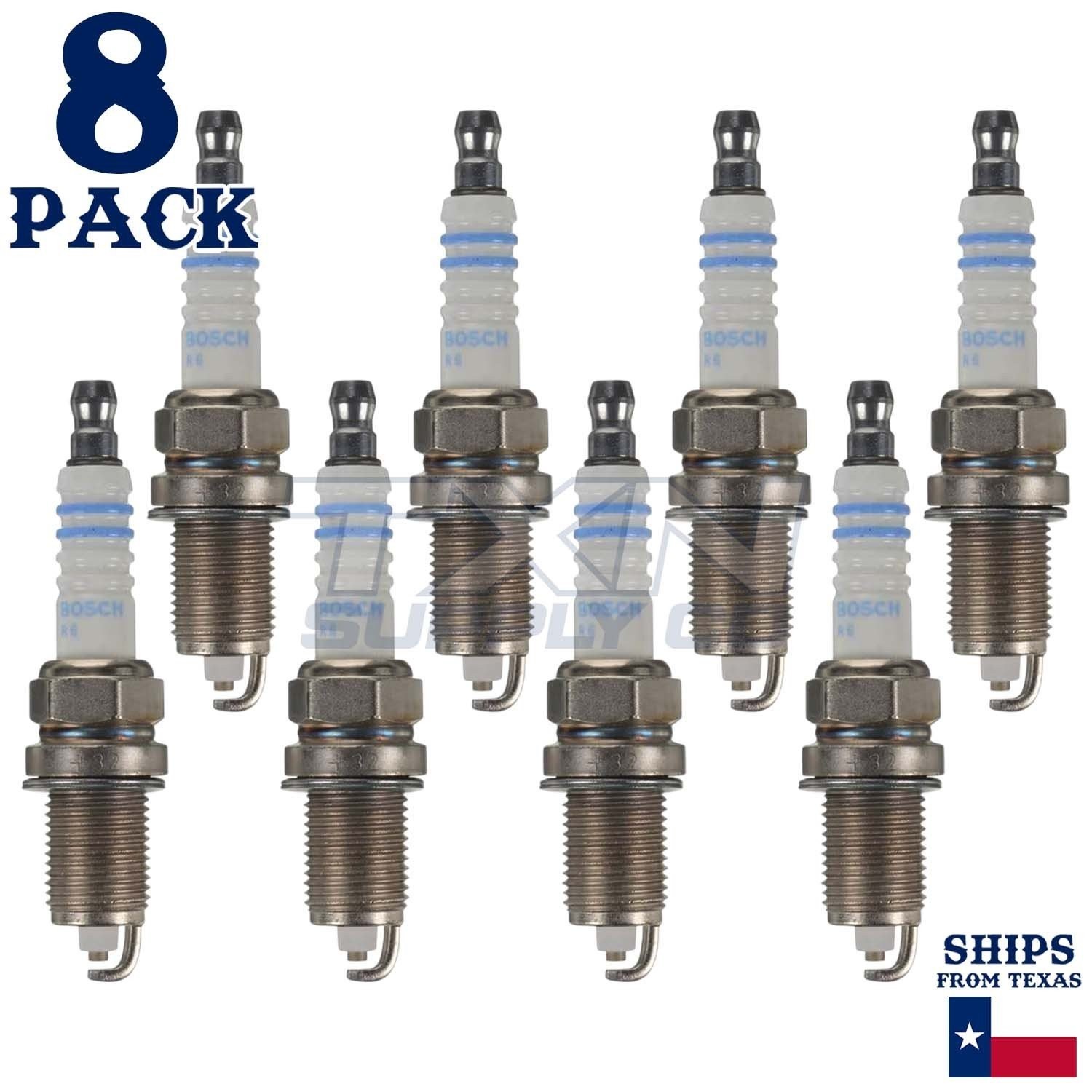 8 Pack Bosch 79015 FR7LCX Copper with Nickel Spark Plugs