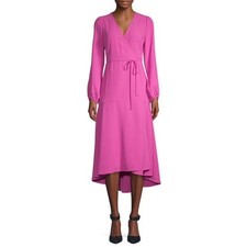 Scoop Women's V Neck Maxi Dress Size S Red