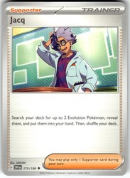 Jacq 175/198 Scarlet & Violet Base Set Uncommon Trainer Supporter